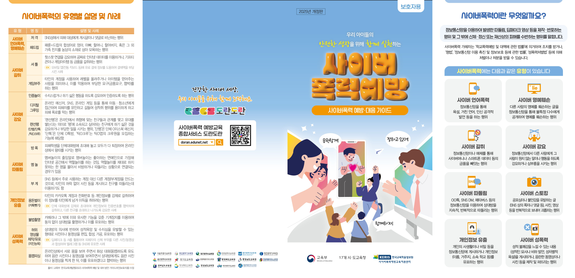 2025 사이버폭력 예방 및 대응 가이드(리플릿)_보호자용_F_1