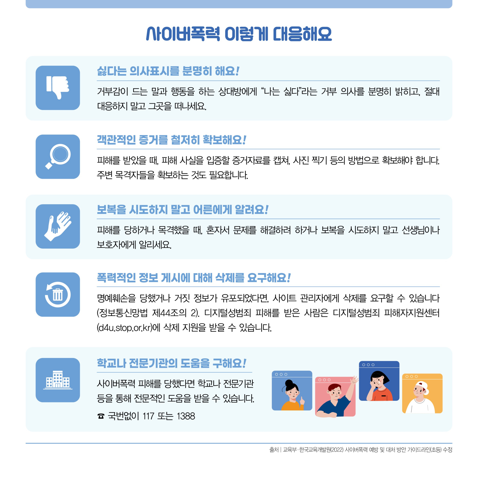 2025 사이버폭력 예방 및 대응 가이드(카드뉴스)_학생용_F_5