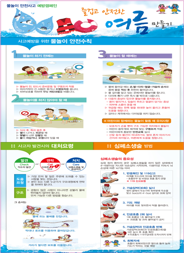 수상 안전사고 홍보 자료 2