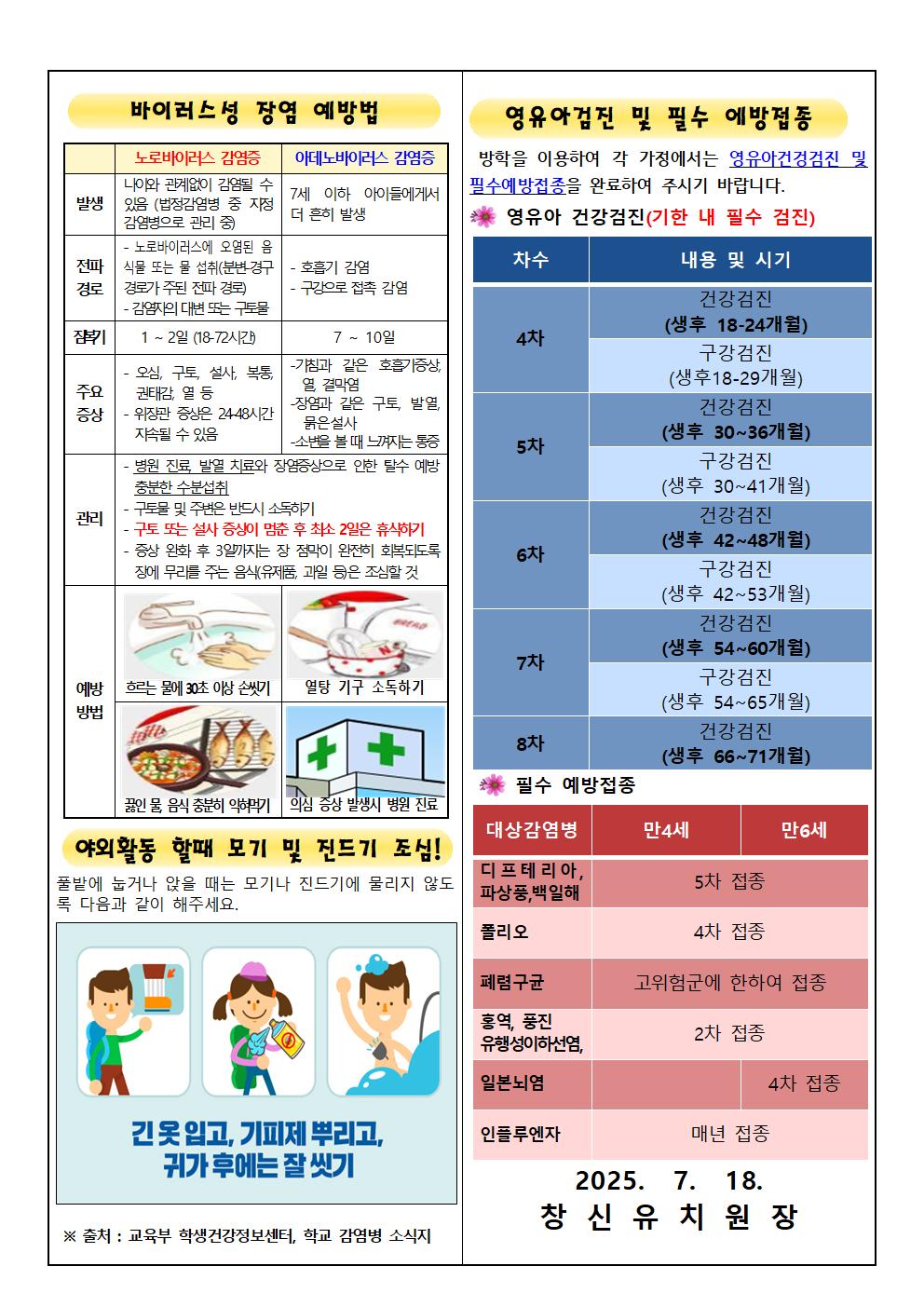 여름방학 건강관리 안내문002