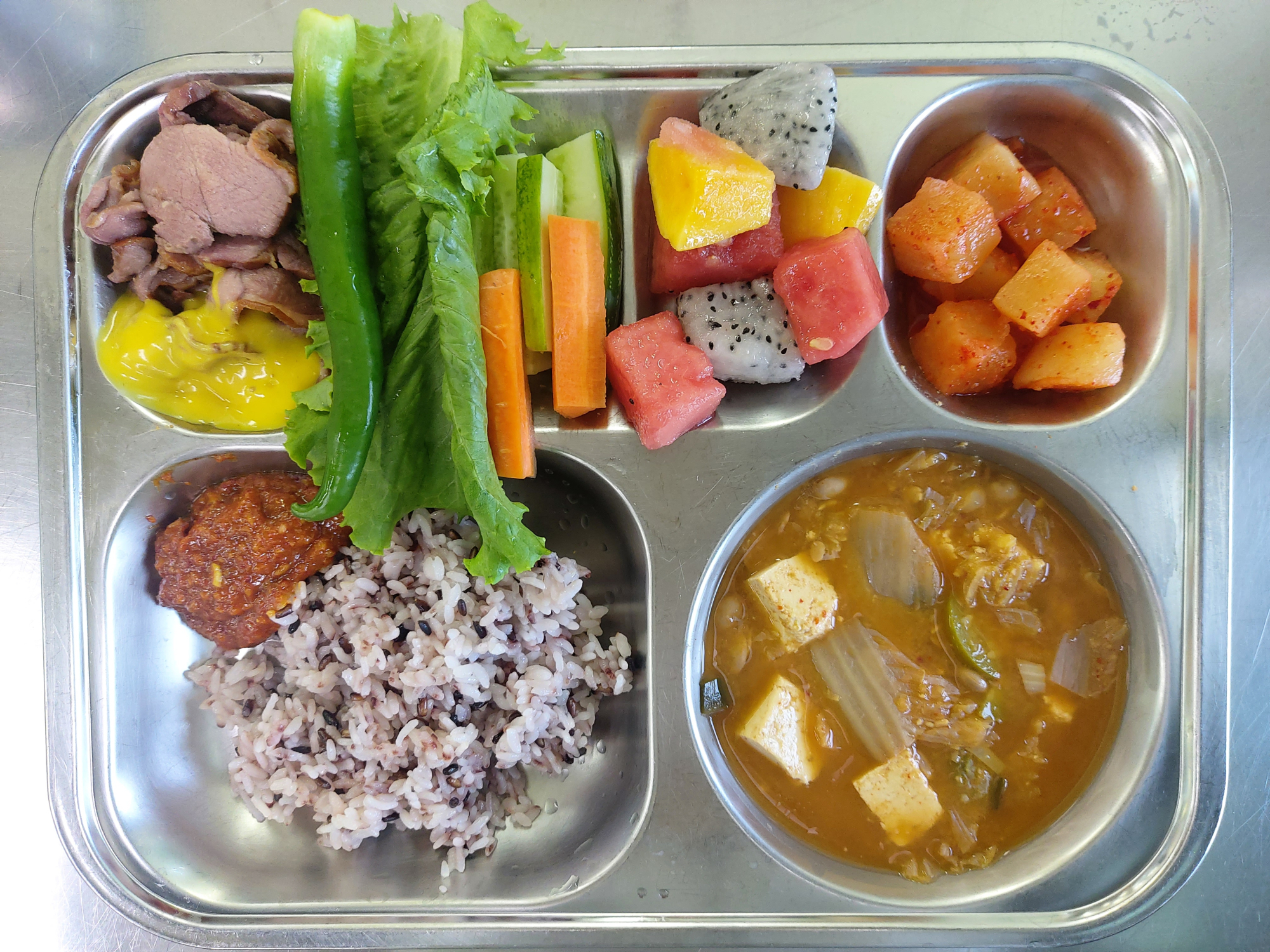 중식 식단 이미지