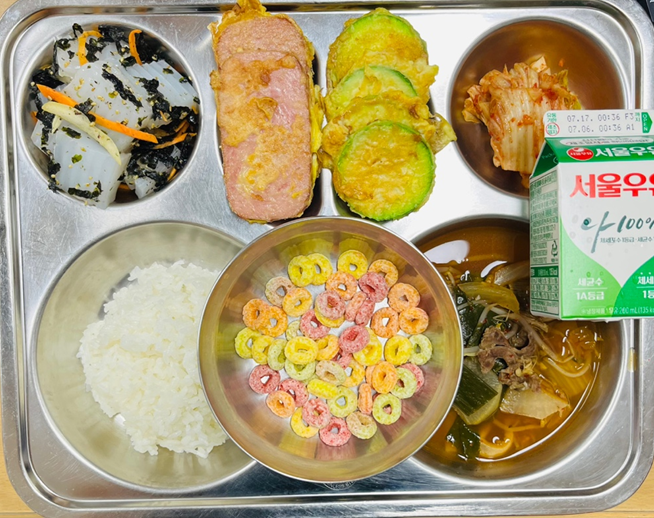조식 식단 이미지