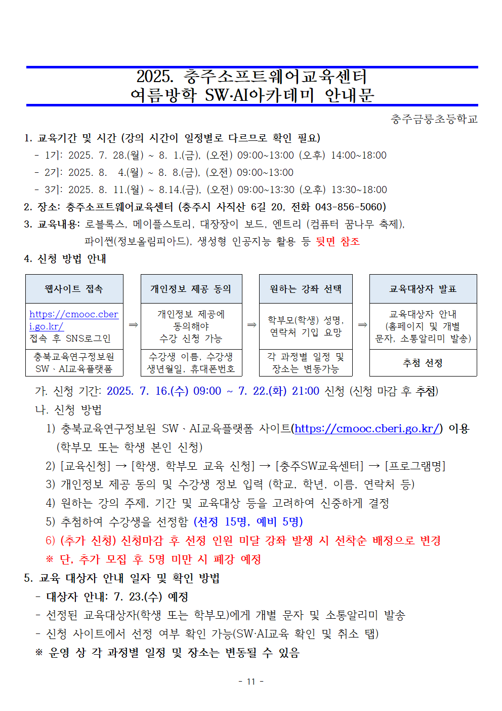 2025. 여름방학 SW·AI 아카데미 운영 계획-발송용011