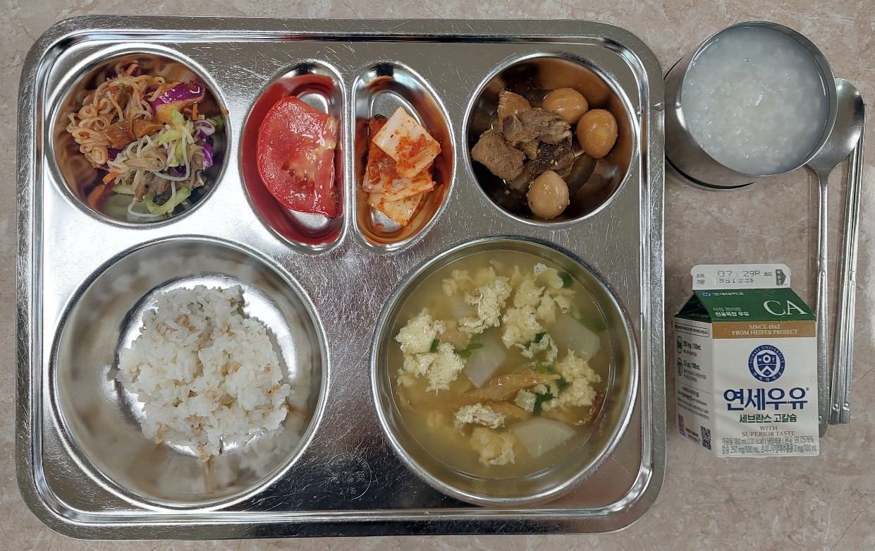 중식 식단 이미지