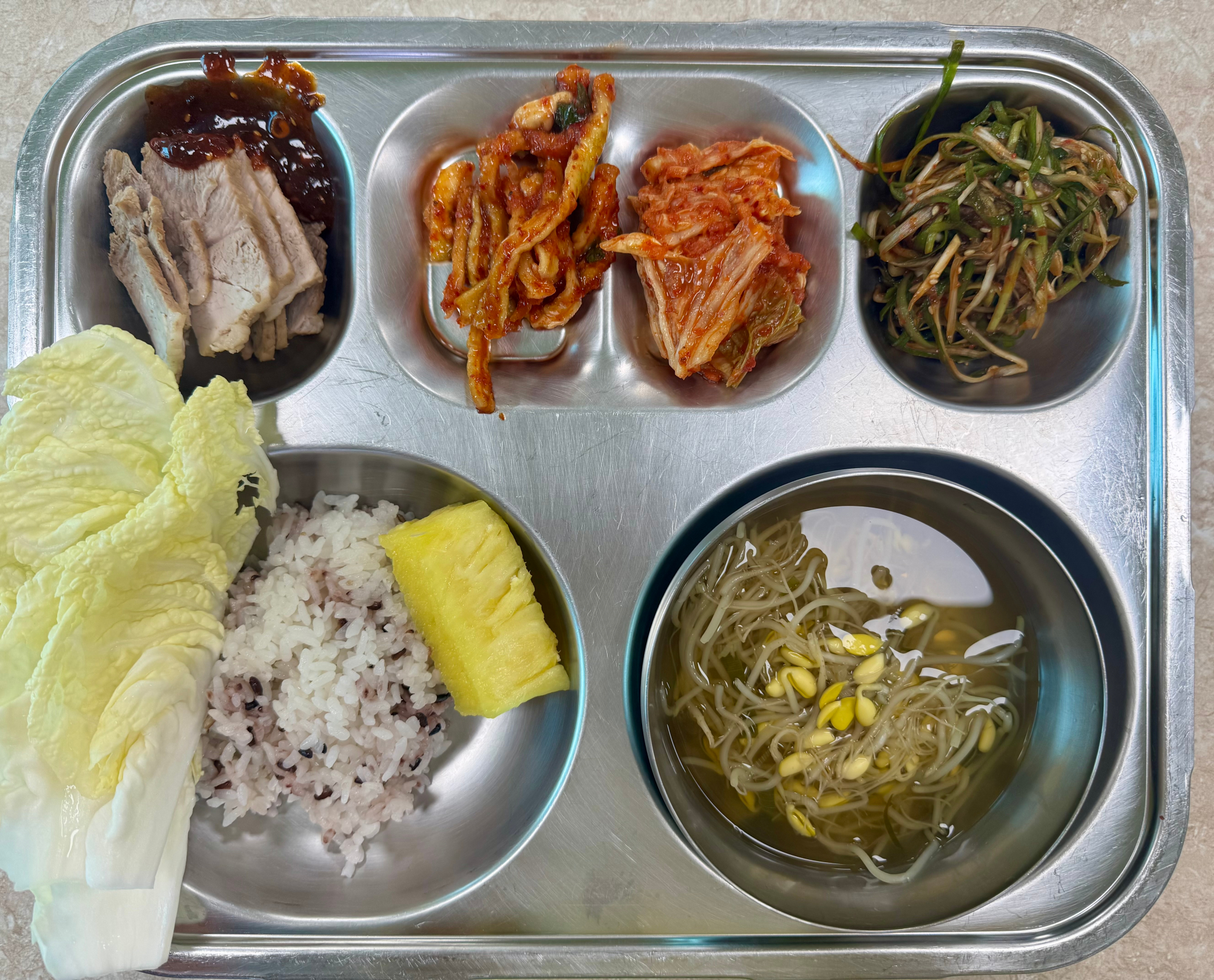 중식 식단 이미지