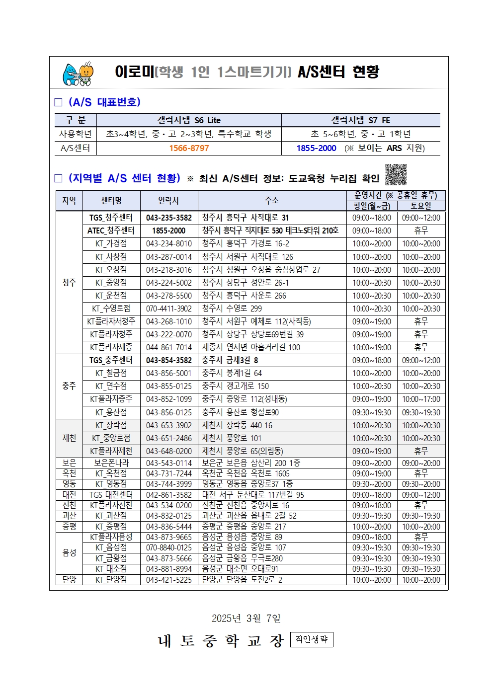 2025. 이로미 스마트기기 사용 안내 가정통신문002