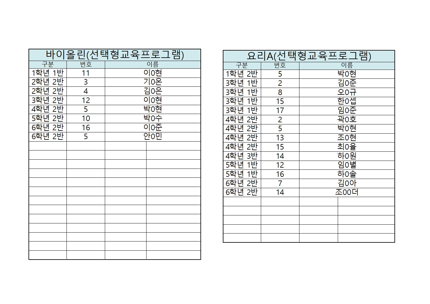 2025 여름방학 늘봄학교 신청자 명단(홈페이지)009