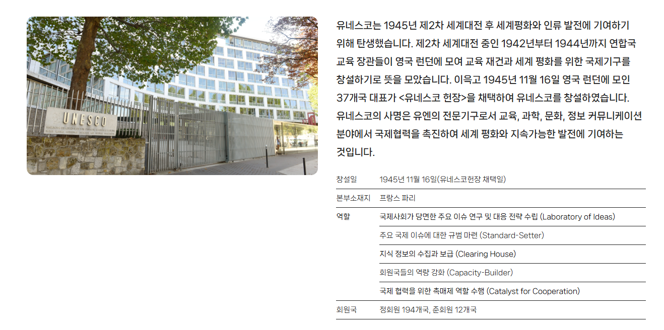 유네스코 소개