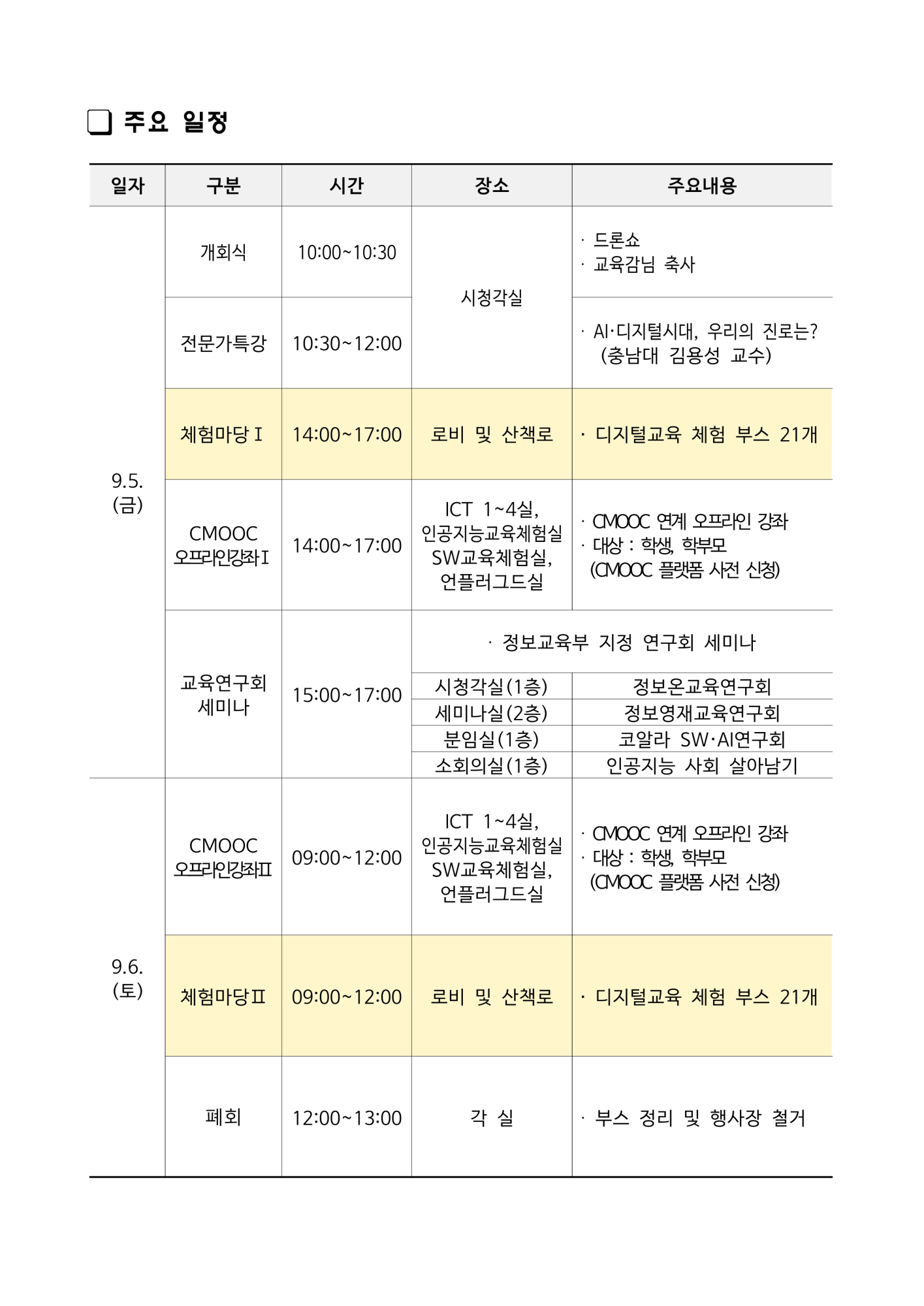 충청북도교육연구정보원 정보교육부_CMOOC FESTIVAL 안내_2