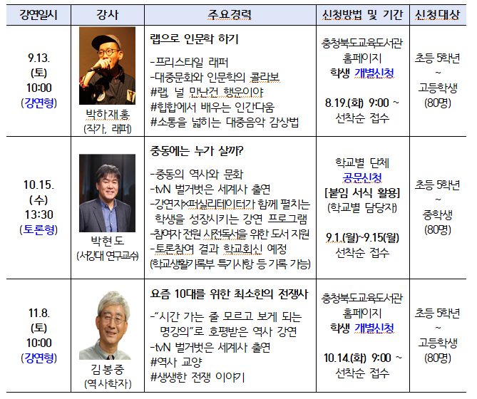 책봄학당 운영내용