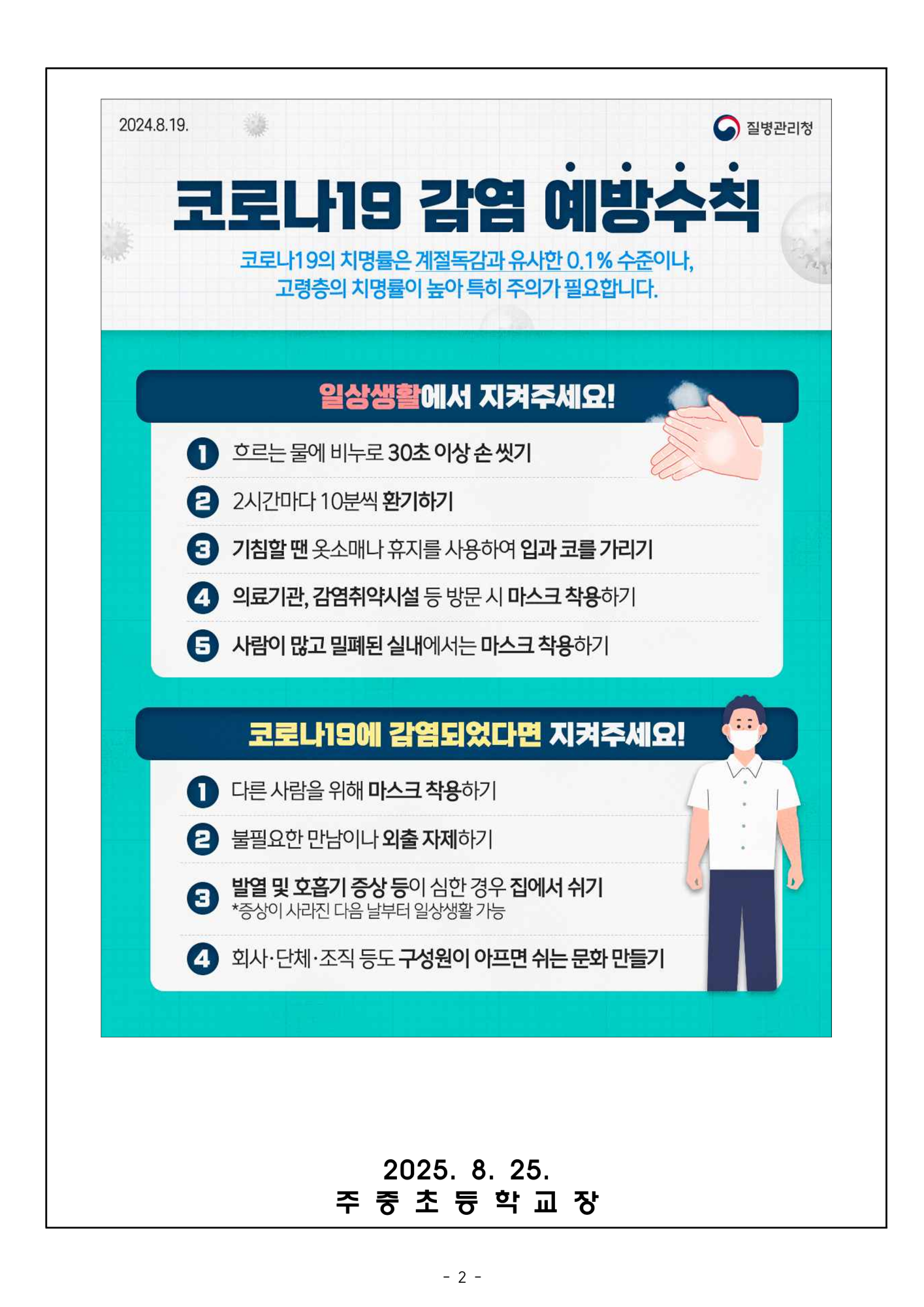 코로나19 및 호흡기 감염병 예방 안내_2
