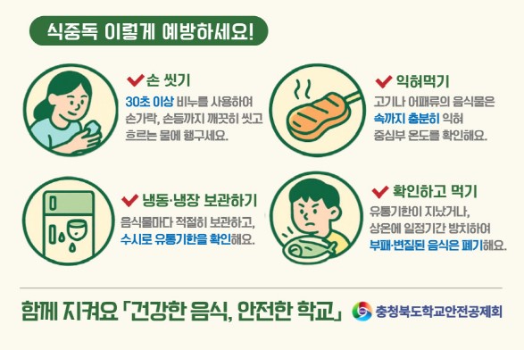 식중독 이렇게 예방하세요