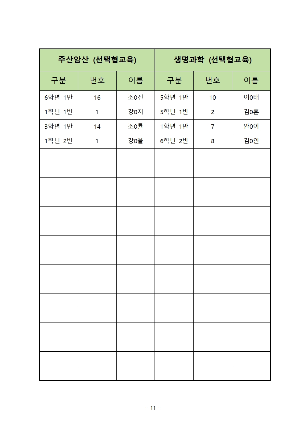 2025.2학기 늘봄학교 확정명단011
