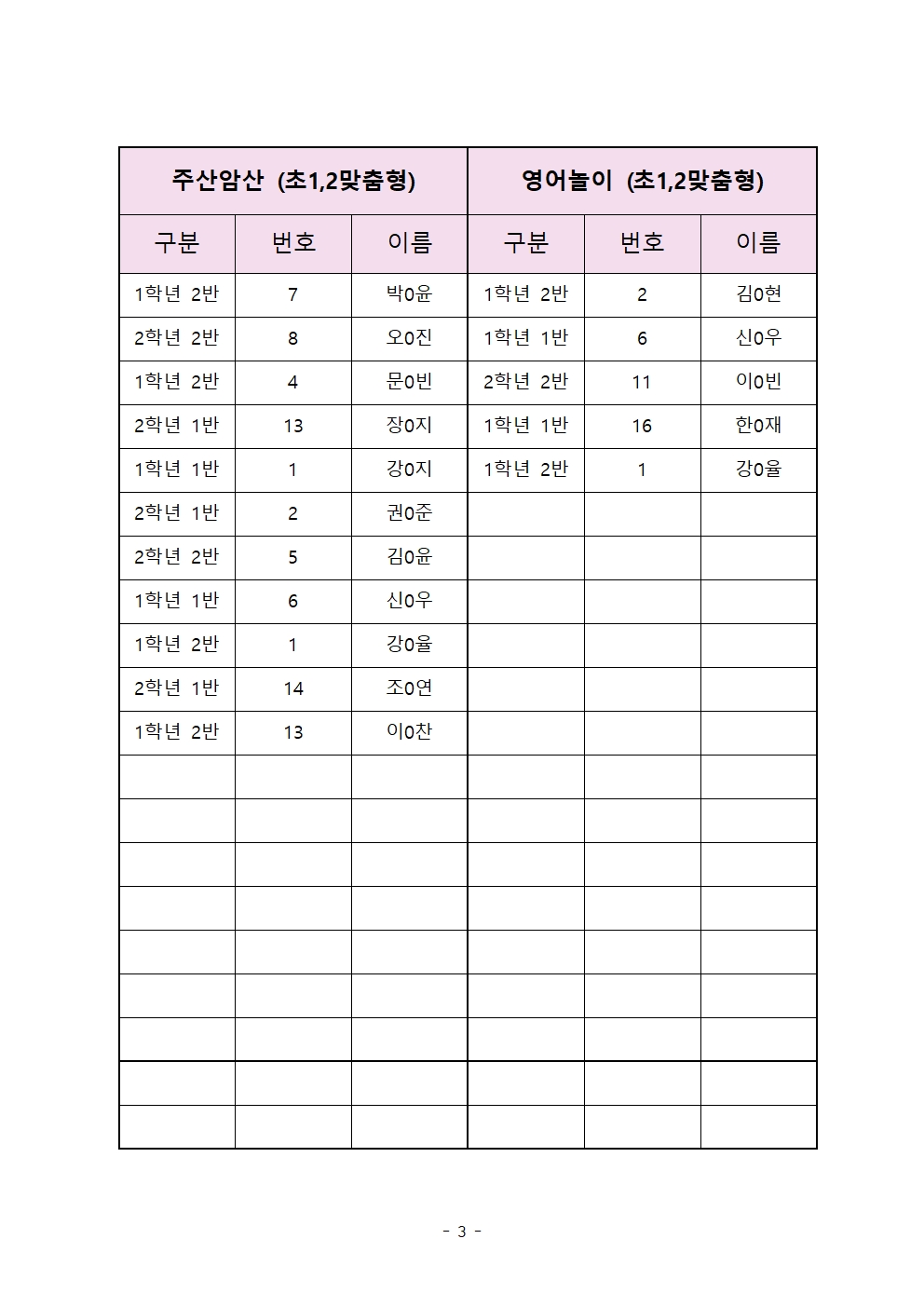 2025.2학기 늘봄학교 확정명단003