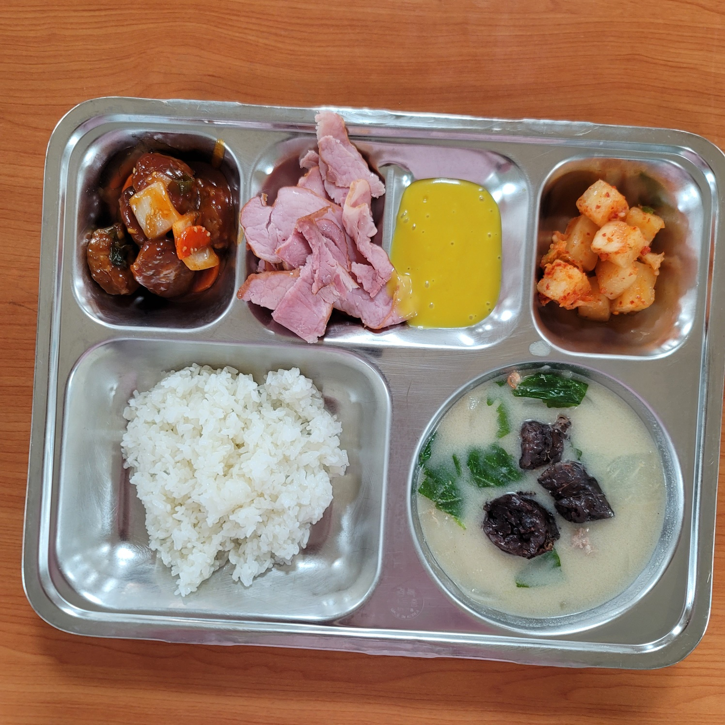조식 식단 이미지